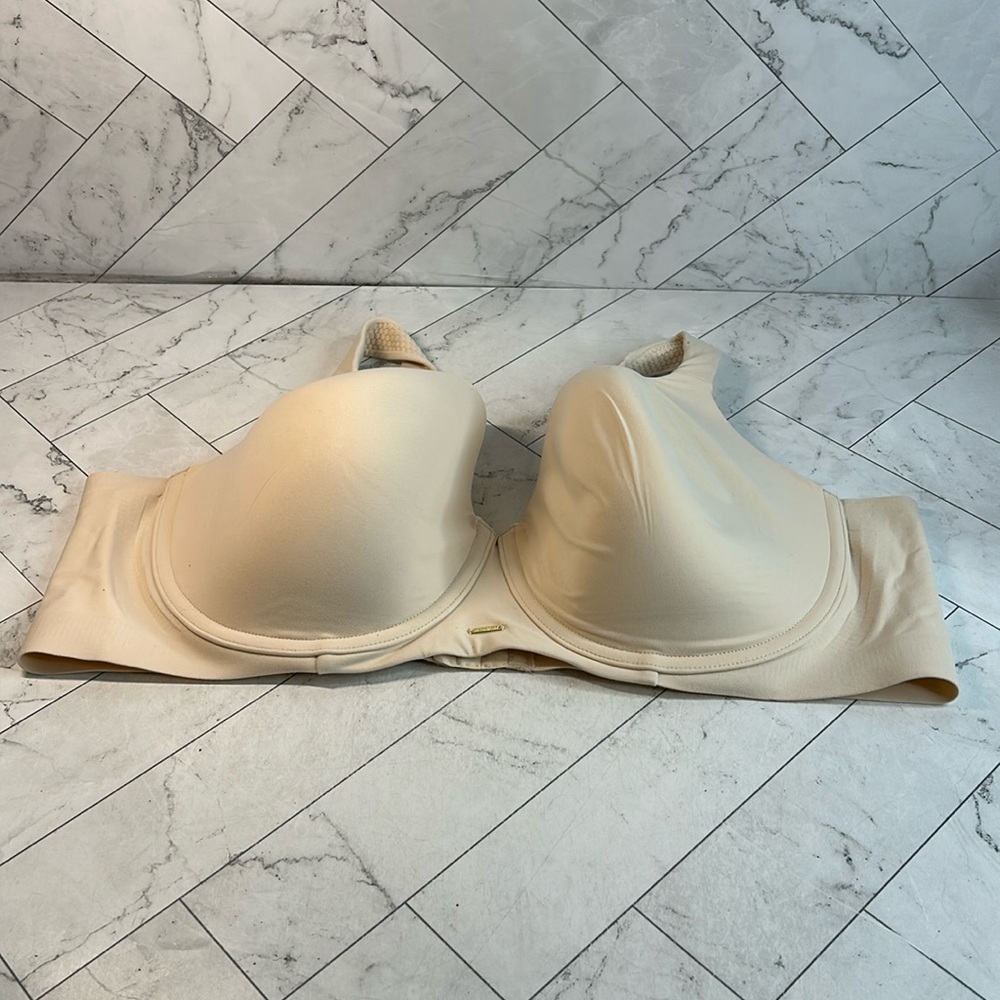 NWOT Cacique Lane Bryant Womans Bra Cream Balconette UNDERWIRE 46DD